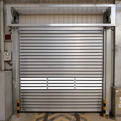 Grey White 304 Stainless Steel Frame Industrial Security Door Outside