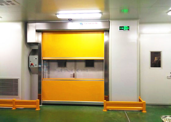 Operação suave Porta de plástico de alta velocidade para oficina