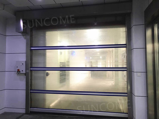 Porta de alta velocidade industrial customizável com sistema de controlo e isolação opcionais