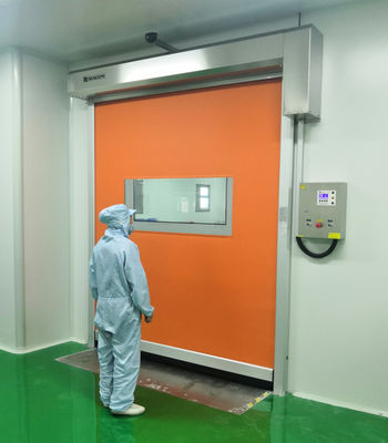 Portas de aceleração abrindo até 100 polegadas por segundo para sala de limpeza
