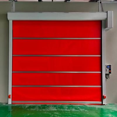 Quadro de portas de PVC colorido Portas industriais de alta velocidade usadas na indústria química