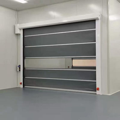 Estrutura de porta de aço galvanizado Porta de rolagem de alta velocidade com sistema de controle de servo
