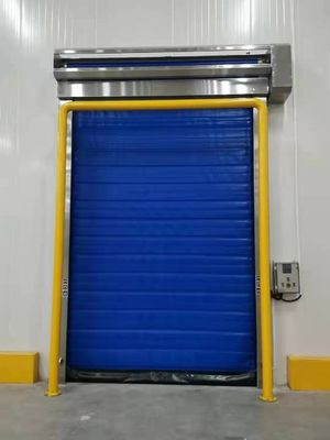 Porta industrial de congelador de alta velocidade resistente ao gelo com armação 304 SS