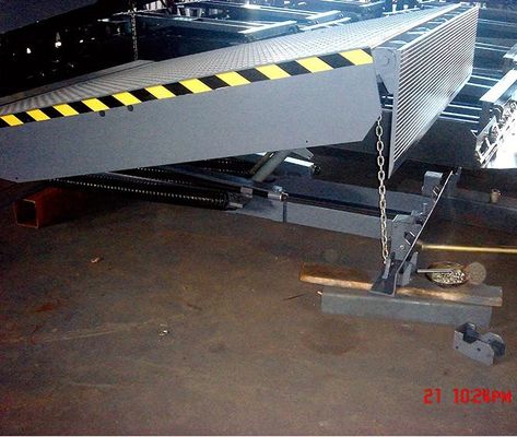 Operação manual industrial Nivelador mecânico de doca com aço de alta resistência