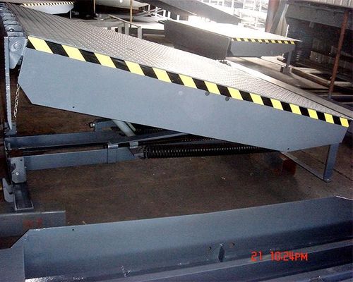 Nivelador de placa de doca industrial mecânica não elétrica para carga eficiente