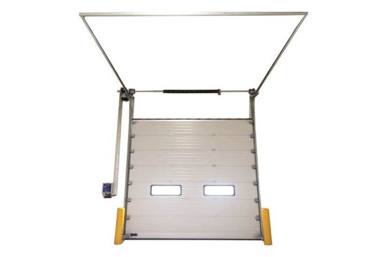 Janela de visualização de PVC Porta de segurança de aço galvanizado, porta de segurança automática exterior