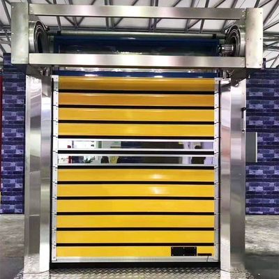 Panela de porta de rolos automática de motor de alta velocidade feita de duas camadas de alumínio