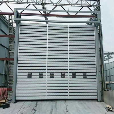 Alta Durabilidade Segurança Porta automática de rolos resistente ao vento forte