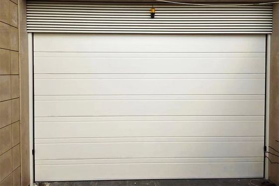 Exterior Interior Isolado Roll Up Portas de Segurança Industrial Painel Branco Cinza